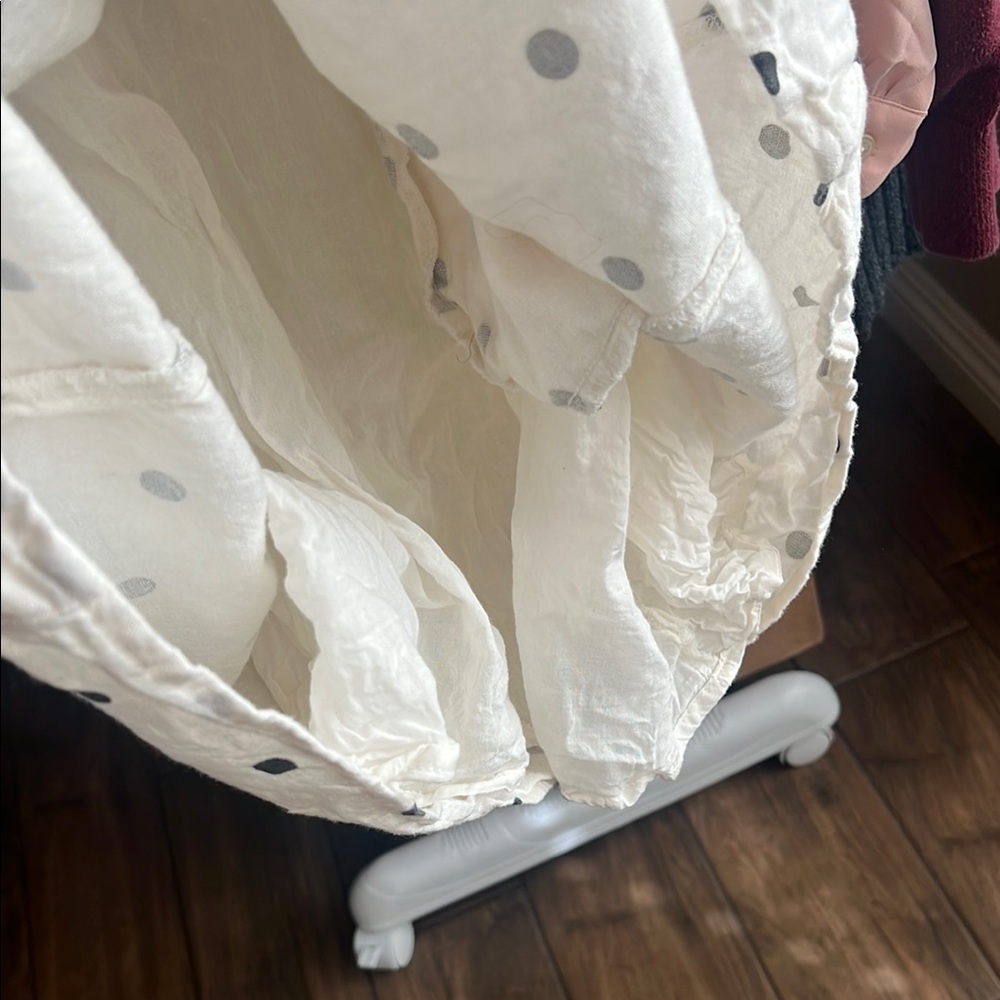 Stylish Old Navy White Dress with Black Dots. - Picture 5 of 5